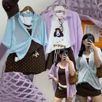ราคา pastel crocheta shirt เสื้อเชิ๊ตคอปก แขนสั้น เนื้อผ้าแบบมี texture crochet ผ้านิ่ม ใส่สบาย แต่งกระดุมหน้า ไม่ร้อน (44805756290)