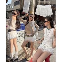 ราคา ? ? ? ? ? ? ? ? ? ? ? ? ? S M 590 onseason น่ารักใจละลาย กระโปรงสั้นแต่งระบายลูกไม้เป็นชั้นๆ มีซับในกางเกงใส่ง่ายไม่โป๊ (42079305350)