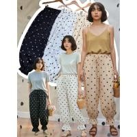 ราคา พร้อมส่ง Balloon polkadot skirt 390 mo studio กางเกงบอลลูน ลายจุด ชายระบาย เอวยางยืด ผ้าครัช เนื้อหนาไม่บาง (41478803109)