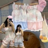 ราคา lace flora top เสื้งเกาะอกแบบแหวกกลาง ตรงอกแต่งเย็บย่น พร้อมดอกไม้ น่ารักมาก ชายแต่งต่อลูกไม้ มาพร้อมคอคล้องหลัง (40129193305)