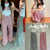 ราคา New ชุดเซต เสื้อสกรีนสวย กกขาวยาว งานนำเข้า เกรดเกาหลี สวยมาก มีดำ กับเเดงนะคะ กางเกงเอวสม้อคด้านหลัง (29621627207)