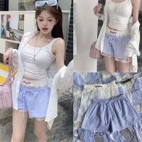 ราคา New Arrival กางเกงสุดฮิต มาให้ช้อปแล้ว 430 มีด้วยกัน2ชิ้น สุดเก๋แต่ยังให้ความน่ารัก กางเกงลายริ้ว ซีทรูผ้าลูกไม้ (29501485793)