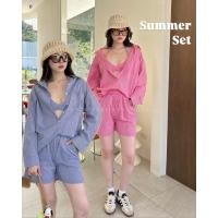ราคา Summer set 550 Hot สุดๆกับเซ็ท3 ชิ้น เชิ้ต มาพร้อมบรา และกางเกงขาสั้น ทั้งลุคน่ารักสวยคุ้มสุดๆ เป็นลายสก็อต tshop (29277528317)
