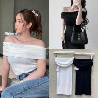 ราคา Off Shoulder top 350 เสื้อปาดไหล่ผ้านิ่มงานสวยมากๆ สไตล์เรียบหรู นุ่มใส่สบายเหมาะกับอากาศบ้านเรา ผ้าดี valen basic (29155779205)