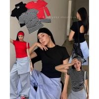 ราคา ? ? ? ? ? ? ? ? ? ? ? ? ? ? ? ? ? ? ? ? ? ? ? ? ? ? Set2ชิ้น เสื้อยืดดีไซน์เว้าหลัง ไหล่เสริมฟองน้ำเล็กๆ ใส่แล้วทรงสวยแน่นอน onseason (26387116611)