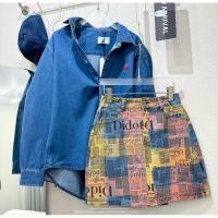ราคา mini skirt กระโปรงทรงเอเอวสูง ผ้ายีนส์พิมพ์ลาย เนื้อผ้าไม่ยืดและไม่หนา ใส่สบายเลยค่ะ ใส่จริงน่ารักมากๆ (25622594250)