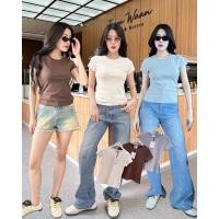 ราคา Basic crop top 290 เสื้อครอปคอกลมแขนสั้นผ้าร่องทรงเบสิคสุดฮิต ทรงนี้เป็นทรงฮิตที่ ใส่ได้ตลอด เก็บทรงสวย valen (24393151798)