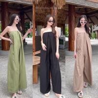 ราคา Weekend jumpsuit 550 ฟรีส่ง New งานเกาะอกจั๊มสูทที่ทำทรง oversized หน่อยๆ ชุดเรียบๆตัวเดียวแต่ใส่แล้วปัง tshop (23478631100)