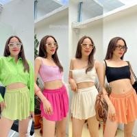 ราคา New Colorful shorts 270 ฟรีส่ง กางเกงเอวสูงขาสั้นรุ่นใหม่ ทรงสวยมากๆค่า ดีเทลผ่าเว้าด้านข้างโชว์เรียวขาสวยสุดๆ (19204044816)