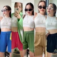 ราคา NEW IN Sunmer shorts 330 ฟรีส่ง กางเกงขาสั้น เอวสูง ผ้าknit ใส่สบายชิวๆ ทรงสวย (11947529057)