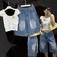 ราคา เปิดพรี upside down bermuda jean shorts กางเกงยีนส์ ทรง 3 ส่วน เป็นรุ่นเอวต่ำ สีฟอกสวยเลย (41600194682)