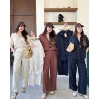 ราคา Stripe x linen set 790 งานเข้าชุด2ชิ้น เซ็ทลินิลลายทางขายาว เสื้อเชิ้ต กางเกงขายาว ผ้าดีมาก งานคุณภาพ tshop (27874209370)