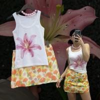 ราคา lily tank top เสื้อกล้ามคอยู แขนกุด เนื้อผ้านุ่ม ยืดหยุ่น เก็บทรงสวย ลายดอกไม้ lily น่ารักมาก ชิคๆเลย (26389719268)
