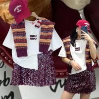 ราคา flower sequin skirt กระโปรงทรงเอ แต่งเลื่อมนูนรูปดอกไม้ มีซับในด้านใน ซิปข้าง ทรงสวย น่ารักมาก วิ้งๆเลย (58107126052)