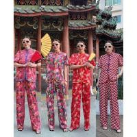 ราคา 9989 Gong Xi Fa Cai CNY PUFF SLEEVES TOP PANTS STUDIOX2 790 เสื้อคอจีนกระดุมหน้าแขนพองชายโค้ง มาคู่กับกางเกงขายาว (55104511215)