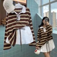 ราคา polo stirpe lace collar top เสื้อคอปก แขนยาว เล่นดีเทลคอปก แต่งลูกไม้น่ารักมาก ลายริ้วเล็กๆน่ารักลืม ใส่เดี่ยวๆ (44603817725)