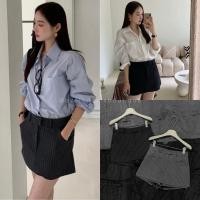 ราคา ? ? ? ? ? ? ? ? ? ? ? ? S M 390 คอลใหม่ กระโปรงกางเกงลายริ้ว มีกระดุมและตระขอหน้า งานจึ้งทั้งแพทเทิร์นและคัตติ้ง onseason (26907545985)