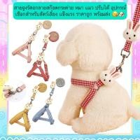ราคา MG 1251 สายจูงรัดอกลายสก๊อต สำหรับกระต่าย สุนัข และแมว ปรับขนาดได้ แข็งแรง ทนทาน ราคาประหยัด พร้อมส่งทันที (44156504408)