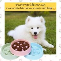 ราคา MG 423 ชามกันสำลักสำหรับสัตว์เลี้ยง ชามอาหารลายหัวใจสุดน่ารัก ช่วยให้น้องหมา น้องแมวทานช้าลง ลดการมูมมาม (22048482743)