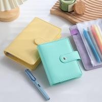 ราคา Notebook A5 Binder Zipper A6 Notebook Leather PU Binder Cash Handbook (57257425350)
