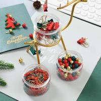 ราคา เครื่องเขียน ข้ามพรมแดนคริสต์มาสคลิปหนีบกระดาษสร้างสรรค์บาร์เรลสีแดงสีเขียวหางยาวคลิปวัฒนธรรมสร้างสรรค์ผูกพันของขวัญโลกทองสีเล็บ (57008659796)