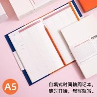 ราคา Paperideas คู่มือเติมตัวเอง Notebook Square Weekly Plan 18 เดือนรุ่นแนวตั้ง Timeline Planner Soft Surface Strap Schedule Notebook Work Notes Time Management Efficiipline Clock Disc (55700656793)