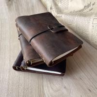 ราคา Cowhide สมุดโน๊ตแบบหลวม Handmade Pure Cowhide Notebook Retro Handbook Diary สมุดบันทึกแบบพกพา A6A7 (55408927570)