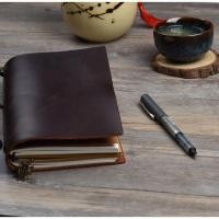 ราคา Traveler Notebook Retro Cowhide Notebook Creative Notepad Diary tn Handbook คู่มือหลวมใบ Handmade (54958914631)