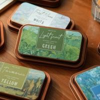 ราคา คู่มือ High value Retro Metal Tin Box Ink Pad คู่มือหมึกสี Pad Ink Oil วัสดุตกแต่ง (54558559605)