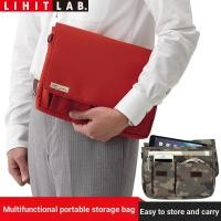 ราคา ญี่ปุ่น LIHIT LAB SMART FIT กระเป๋าพกพามัลติฟังก์ชั่นถุงเก็บแท็บเล็ตกระเป๋าสะพายกระเป๋าธุรกิจ (54558232178)