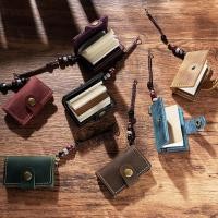 ราคา P Plain Color Handbook Traveler Handbook Mini Version TN Notebook Mini Travel Notebook Pendant Cowhide Handmade Cowhide ตกแต่ง (52208644795)