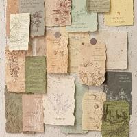 ราคา Big Artist Notes กระดาษพิเศษวัสดุกระดาษ Original Retro สไตล์สร้างสรรค์คู่มือปวดกระเป๋า Handmade สติกเกอร์ตกแต่ง (52058493068)