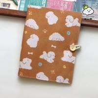 ราคา Warm Puppy A5A6 ผ้าโน๊ตบุ๊ค Loose leaf Notebook Note Diary Schedule Gift Collection Seal (50356770224)
