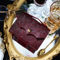 ราคา มือเย็บ A7 แกะสลัก Retro Handmade Cowhide กระเป๋าหนังแท้หนังสือหนังแท้ Treasure Book Mini Retro คู่มือของขวัญ (42729778561)