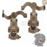 ราคา ขายึดหูฟัง Tactical ติดหมวกกันน็อค ขาติดหูฟังครอบหู ติดหมวกฟาส ARC 19mm M LOK ปรับมุมได้ 360 FAST Helmet (54006778904)