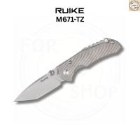 ราคา มีดพับ RUIKE M671 TZ EDC ใบมีด Tanto 154CM 3 35นิ้ว ด้าม TC4 Titanium ระบบ Frame Lock Folding Knife (54708345491)