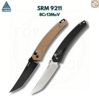 ราคา มีดพับ SRM 9211 ใบมีด 8Cr13MoV ขนาด 3 6 นิ้ว ทรง Clip Point ด้าม G10 ระบบ Crossbar Lock Tactical EDC (53658882042)