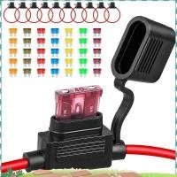 ราคา Uefrdkuwg 10Pack Inline Fuse Holder 12V 12 AWG กันน้ําฟิวส์ผู้ถือ 35 ชิ้น 5A 7 5A 10A 15A 20A 30A 40A มาตรฐานรถฟิวส์ (54907995205)
