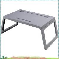 ราคา Uejfrdkuwgโต๊ะแล็ปท็อปแบบพับได้สําหรับเตียง Lap โต๊ะเตียงแล็ปท็อปถาดสําหรับกินและแล็ปท็อปขาตั้งโต๊ะ Lap ถาดคอมพิวเตอร์ สีเทา (43229643788)