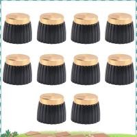 ราคา Super 10x Guitar AMP Amplifier Knob Push on Black Gold Cap สําหรับ Marshall Amplifier (29705617465)