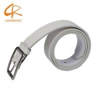 ราคา เข็มขัดหนัง Faux สายเข็มขัดคาดเอวสีขาวสำหรับผู้ชาย (2863444273)