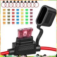 ราคา 10Pack Inline Fuse Holder 12 V 12 AWG กันน้ําฟิวส์ 35 ชิ้น 5A 7 5A 10A 15A 20A 30A 40A มาตรฐานรถฟิวส์ (47558010964)