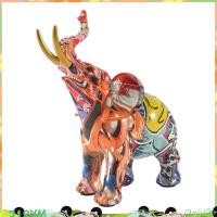 ราคา Nordic ภาพวาด Graffiti ช้างประติมากรรม Figurine ศิลปะที่มีสีสันรูปปั้นช้างเรซิ่นรูปปั้นสัตว์ Decor A (25848038490)