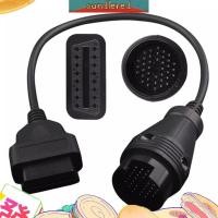 ราคา อะแดปเตอร์วินิจฉัย Benz MB 38 Pin to 16 Pin OBD2 OBD II สําหรับเชื่อมต่อเทียน Mercedes 38 Pin OBD 38Pin (25424377040)