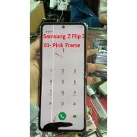 ราคา Super AMOLED ข้อบกพร่อง LCD สําหรับ Samsung Z Flip 2 จอแสดงผล LCD หน้าจอสัมผัสสําหรับ Samsung z flip2 SM F707 LCD (57456651877)