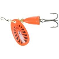 ราคา Rapala Spinner Blue Fox Vibrax Fluorescent 4g Gold Fluorescent Red GFR BFF1 GFR Lure (29287829840)