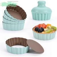ราคา PUFFZY Mini Round Tart Pan การออกแบบลูกฟูกเคลือบ Nonstick Chrysanthemum Egg Tart พายถาด ชีสเค้กที่ถอดออกได้ด้านล่าง 4 นิ้วแม่พิมพ์ Nonstick Bakeware บ้านเบเกอรี่ (48207826536)