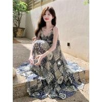 ราคา ชุดโบฮีเมียนสลิงหญิง ลายไม่ซ้ำกัน แขนยาว ลดพิเศษ (53859105966)
