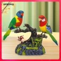 ราคา Srydyxgs2 นกแก้วพูดได้ เสียงเปิดใช้งาน Chirping Bird เครื่องประดับของเล่นแบบโต้ตอบ (52259172948)
