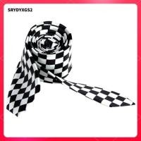 ราคา เนคไทลายสก็อต สีดำและขาว สำหรับผู้ชายทำงาน (51258794436)